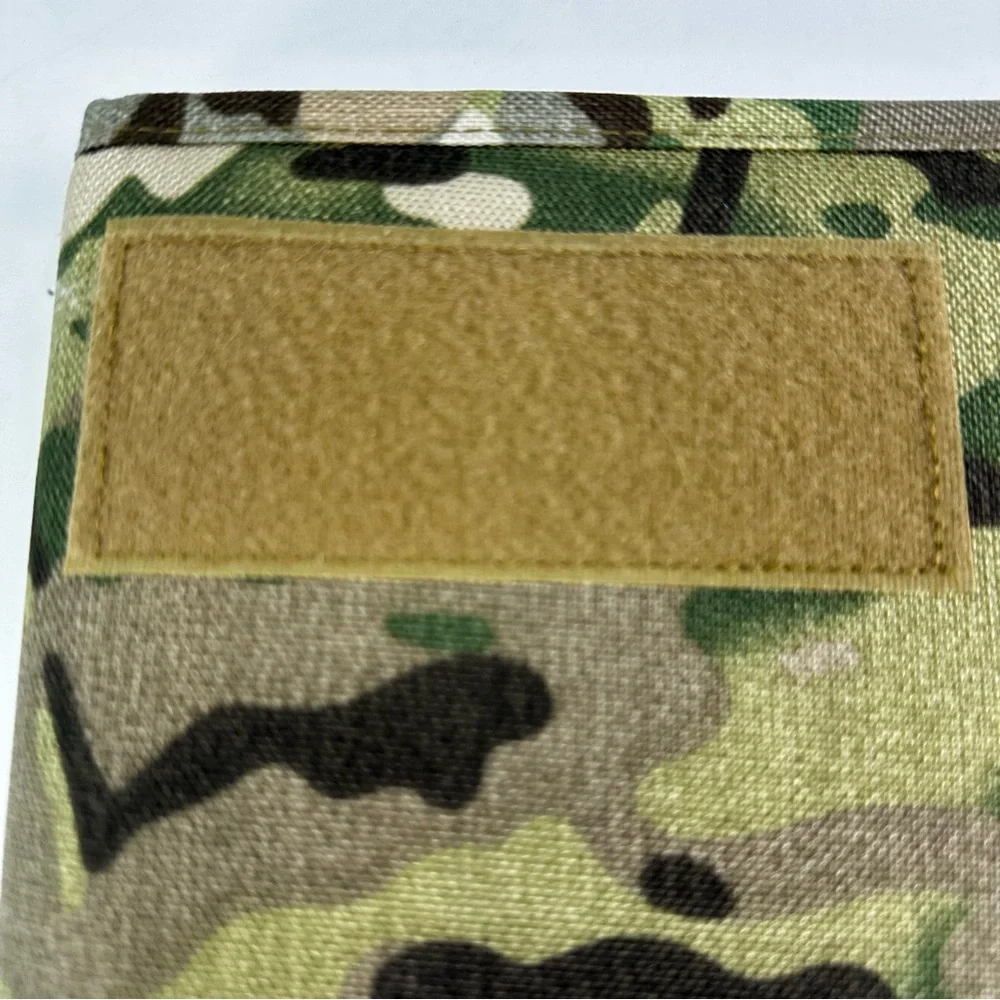 Kosibate Padfolio Ring Binder Green Tan Camouflage Takes 6-Hole A5 Size refills
